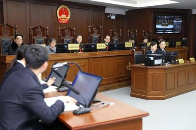 ▲庭审现场 图据重庆市高级人民法院